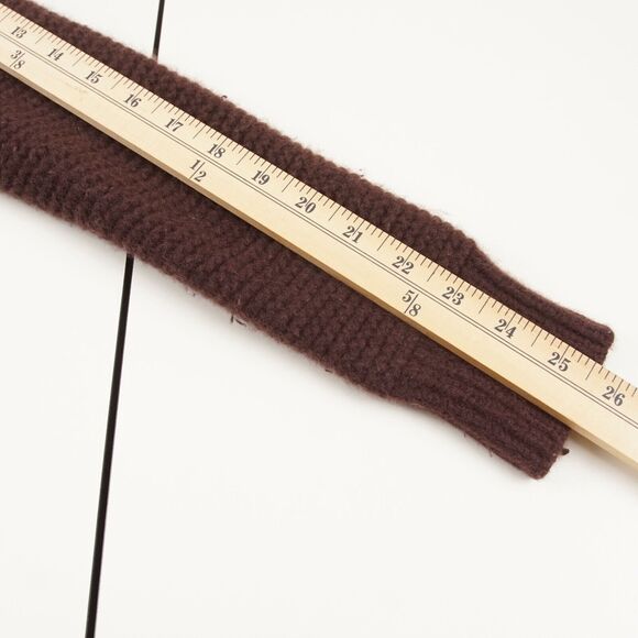 Vince Vee Brown Red Wool Cashmere Blend Cardigan Womens Sz XS Damage - Picture 6 of 11